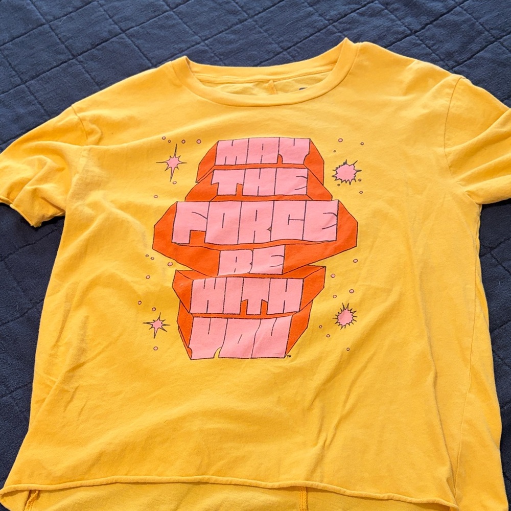 Star Wars Yellow Tee with Orange Graphic
